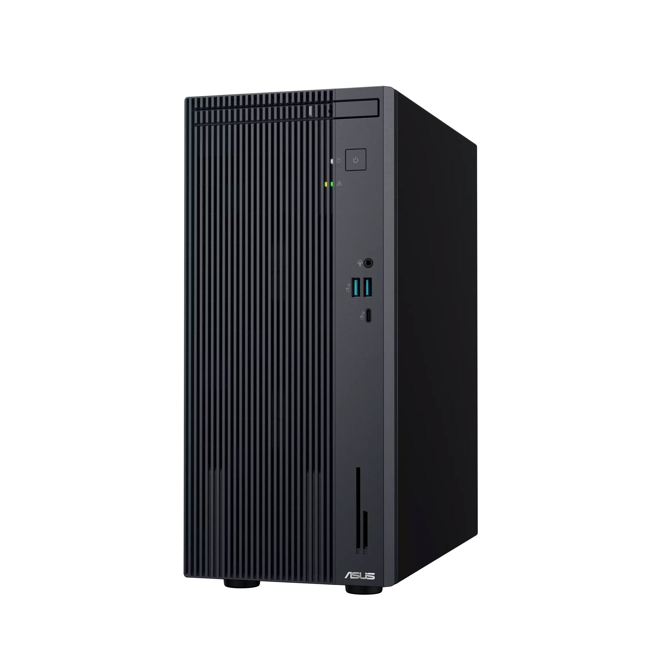 Alt View 3. ASUS - V500 Mini Tower 15L Mini Desktop (i7-13620H, 32GB, 1TB SSD, Intel UHD, WiFi 6, Bluetooth 5.3, Win 11 Pro) w/USB Hub - Black.