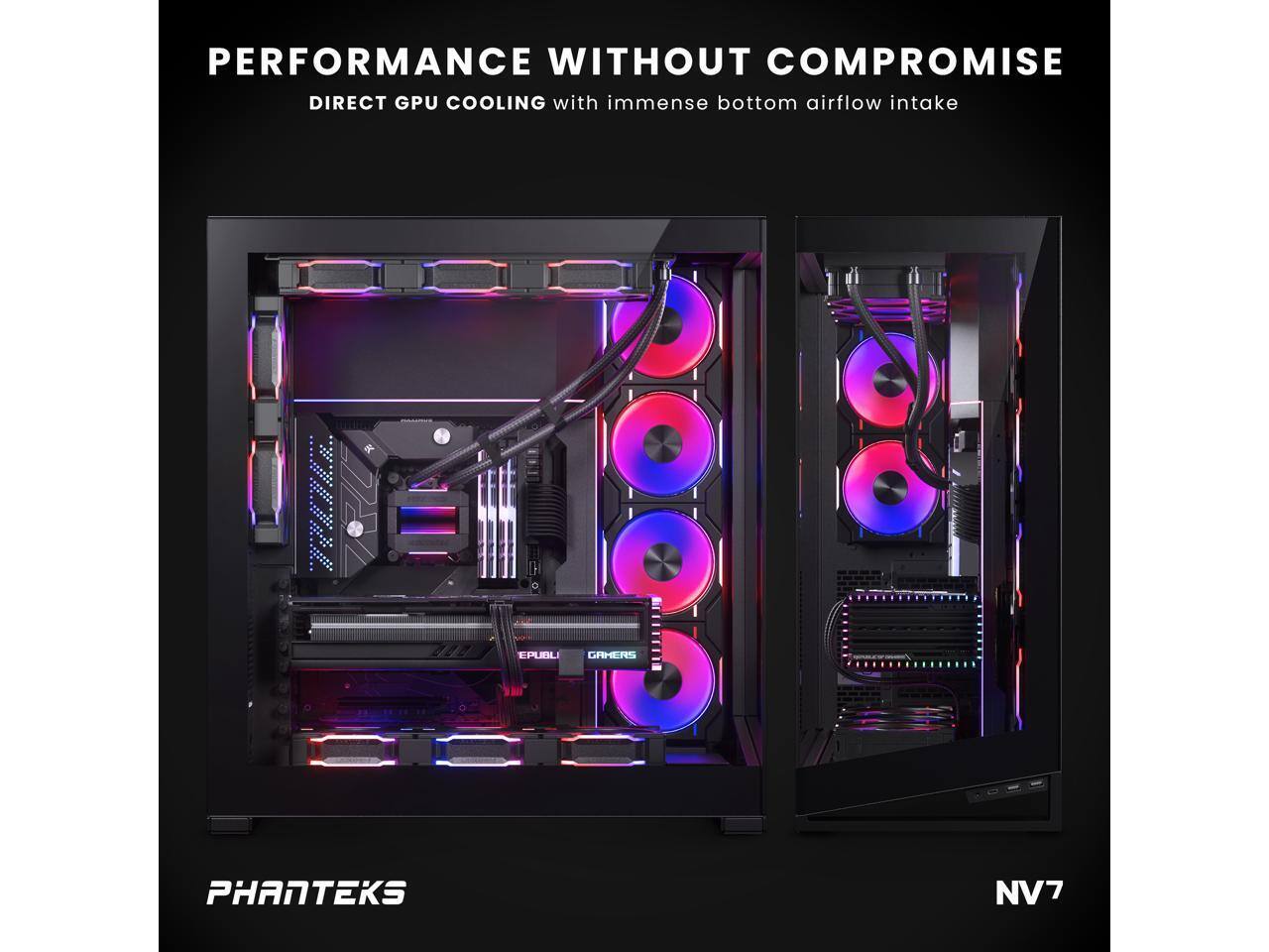 Phanteks NV7 Full Tower Chassis, High Airflow, RGB Lighting