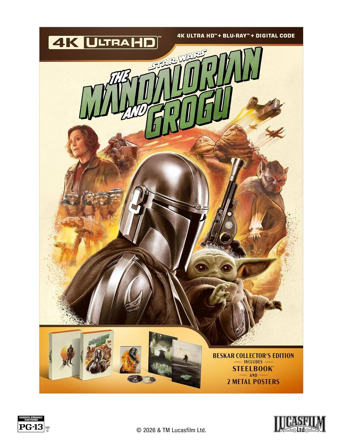 Alt View 1. The Mandalorian And Grogu - Beskar Collector’s Edition (2026) (4K + Digital).