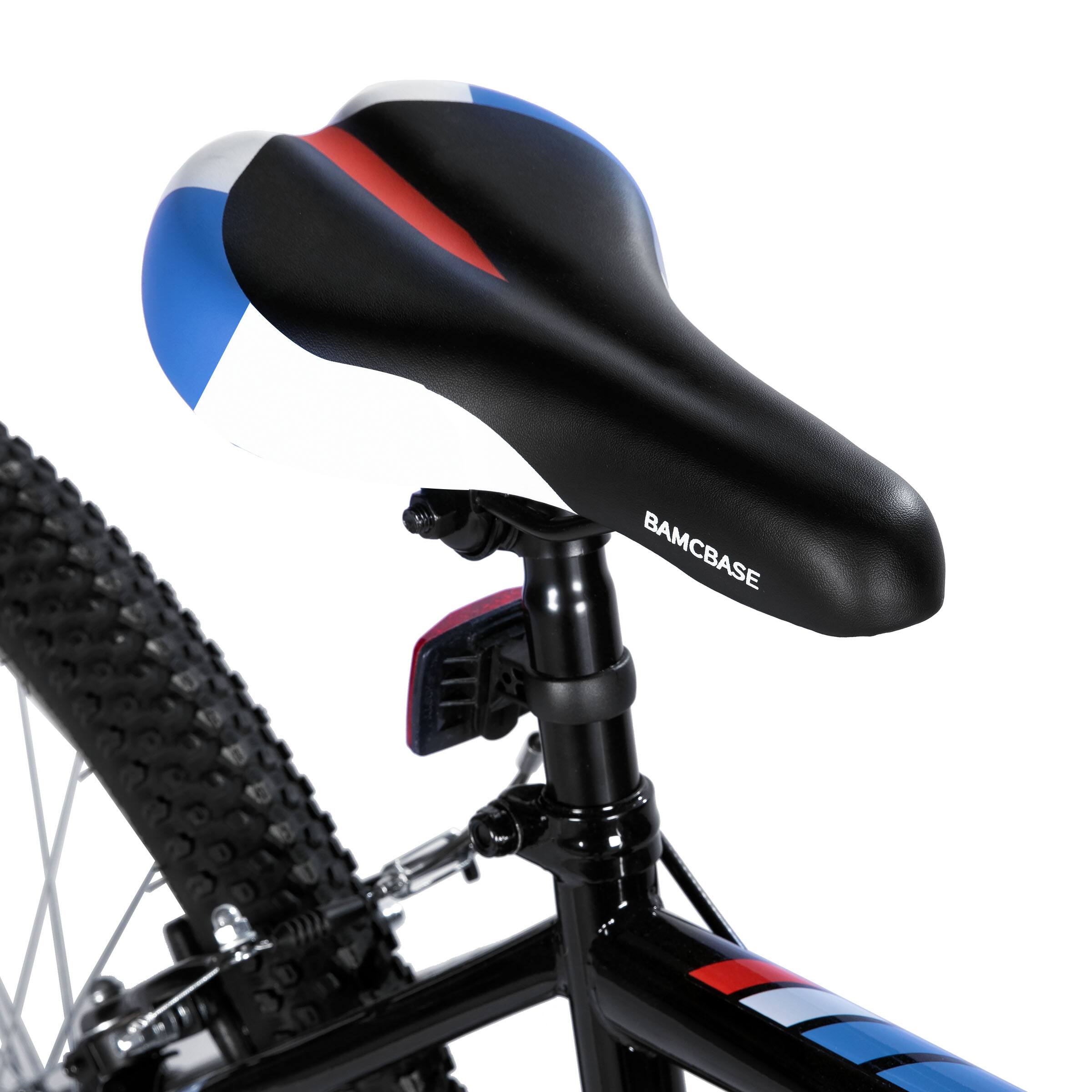 Alt View 8. HILAND - BAMCBASE Sprague 24 inch Steel Mountain Bike for Adults, 18-Speed MTB with Rigid Fork, Men Women Bicycle, Black - black.