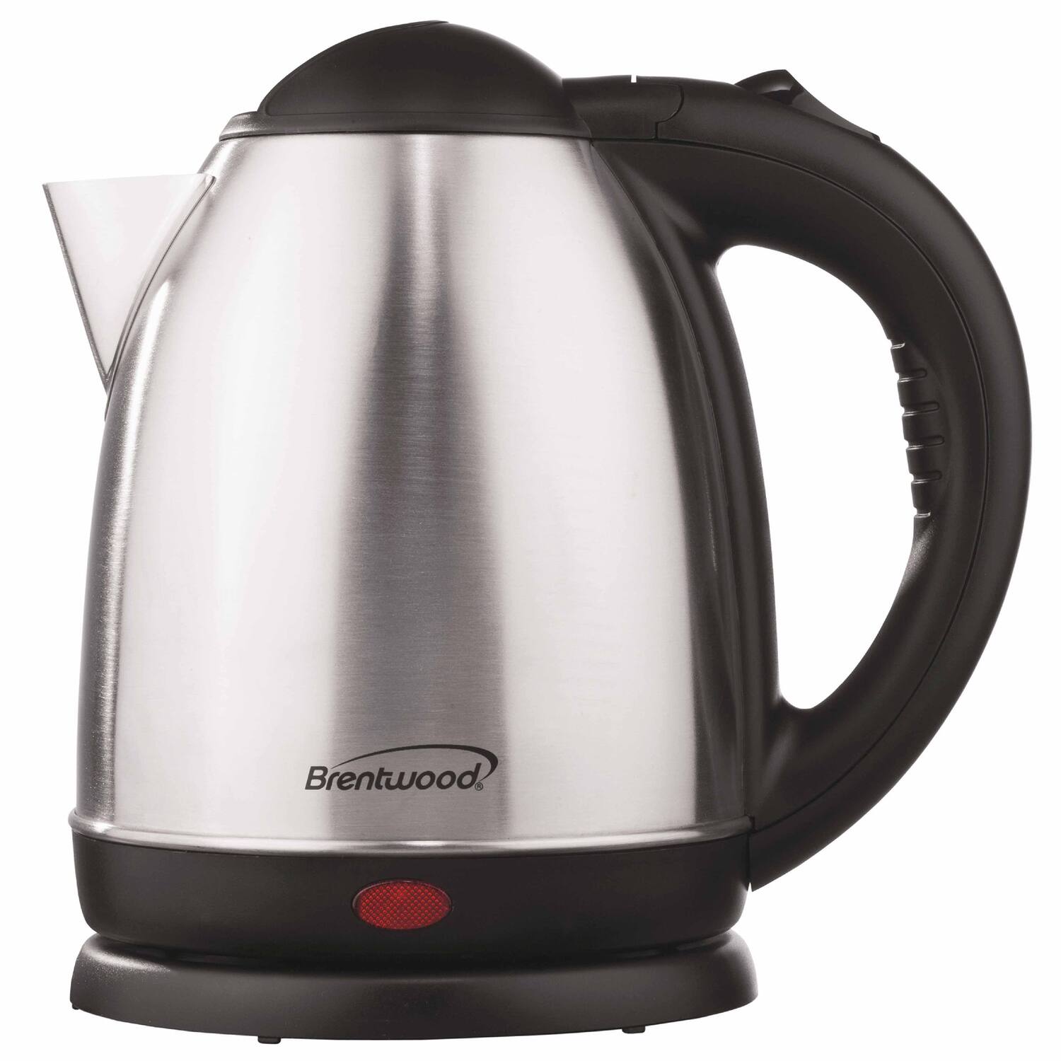 Alt View 6. Brentwood - Brentwood 1.5 L Stainless Steel Electric Cordless Tea Kettle 1000W (Brushed) - Silver.
