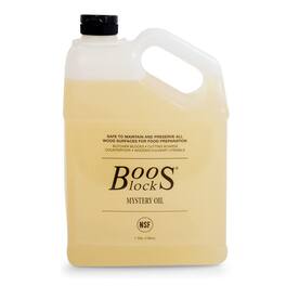 John Boos - Block Mystery Oil Maintenance Care for Wood Cutting Board, 128 Ounce - Yellow