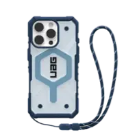 UAG - Bundle: Pathrfinder Series MagSafe Case and Lanyard for iPhone 16 Pro - Blue/Clear - Front_Zoom