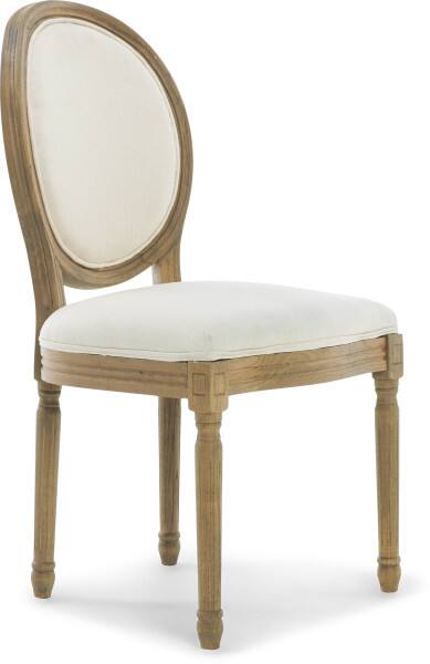 Back. Finch - Finch Elmhurst Round Back Dining Chair, Set of 2, Cream - Cream.