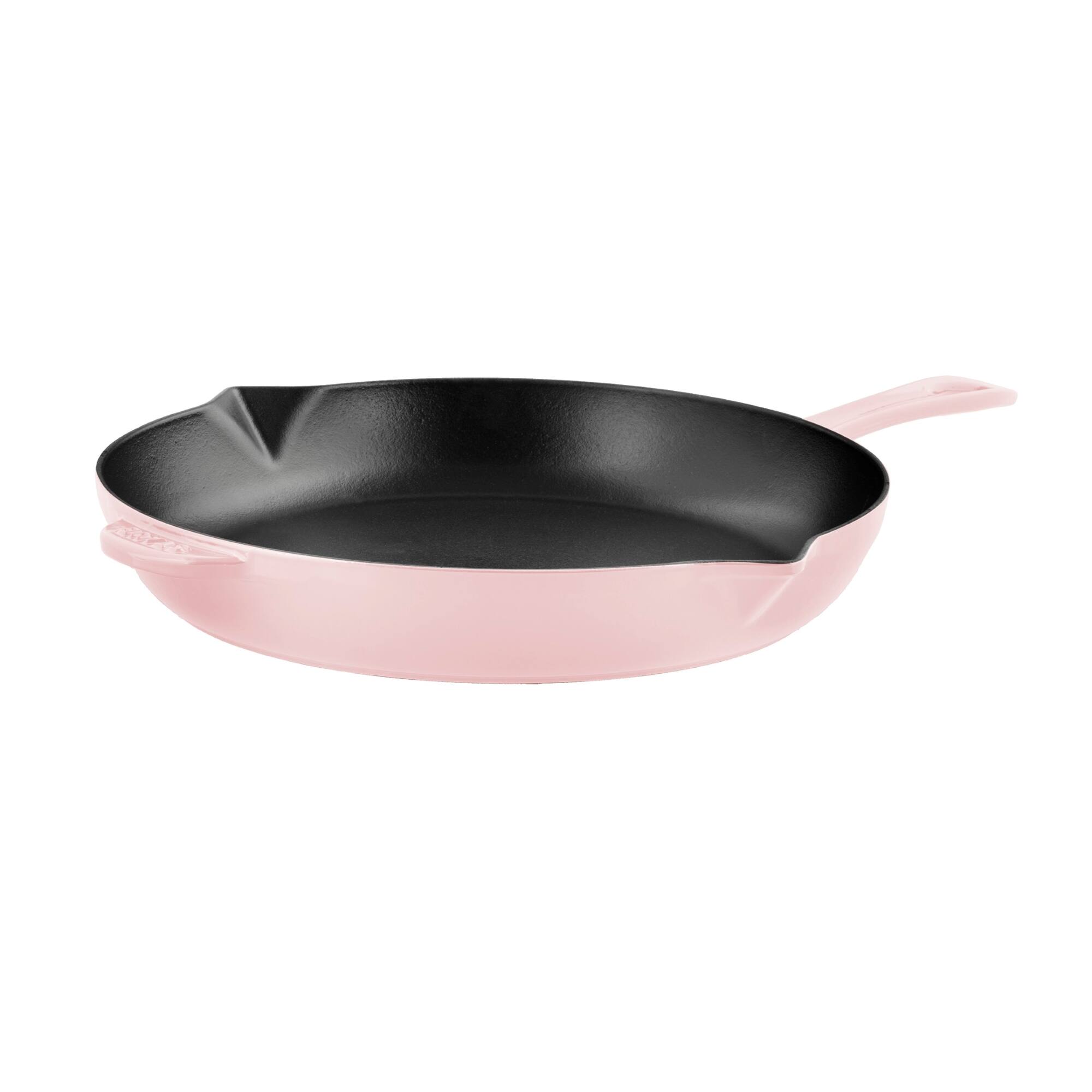 Front. Staub - Staub Cast Iron 12-inch Fry Pan - Peony Pink - Pink Peony.