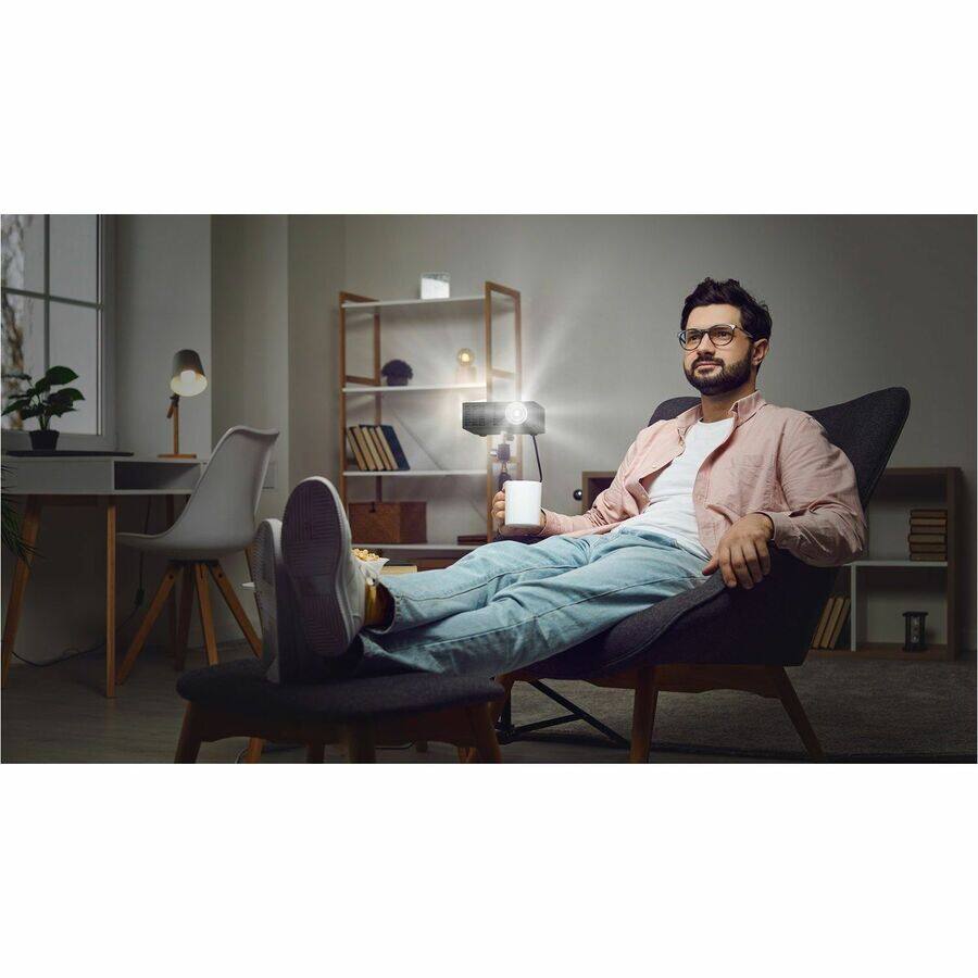 Alt View 7. Optoma - Optoma ML750i DLP Projector - Portable - 700 lm - Presentation - Unknown.