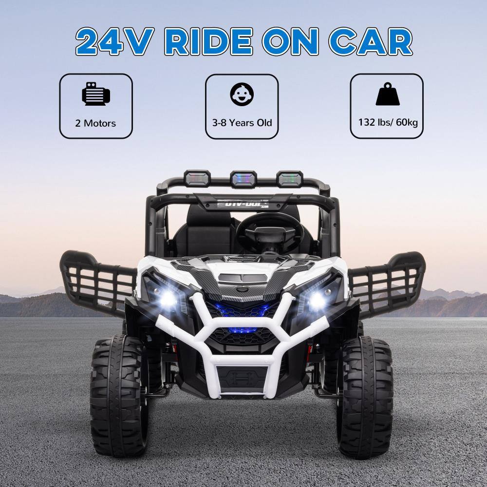 24V RIDE ON CAR

- 2 Motors
- 3-8 Years Old
- 132 lbs / 60kg