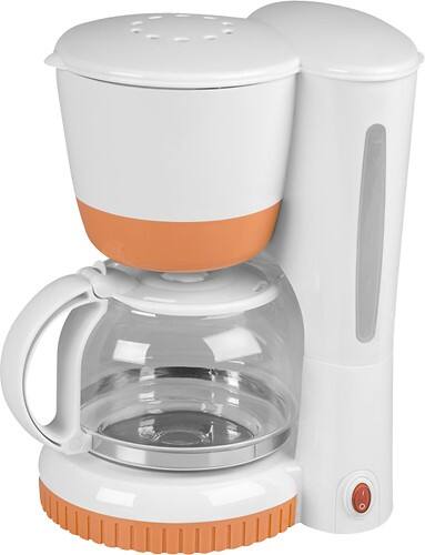 Angle Standard. Kalorik - 8-Cup Coffeemaker - Tangerine.