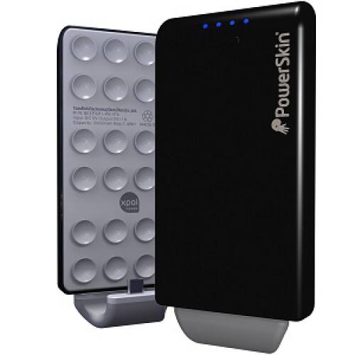 Front Standard. Xpal Power - PowerSkin PoP'n (Micro USB/A (MBA)) -Black.