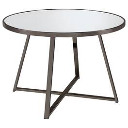 Coaster Co. of America - Jillian Round 45-inch Mirror Top Dining Table Nickel - Black