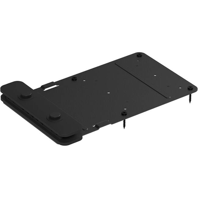 Front. Logitech - Logitech CPU Mount for CPU, Mini PC, Chromebook, Mounting Plate - 100 x 100, 75 x 75 - Steel - Unknown.