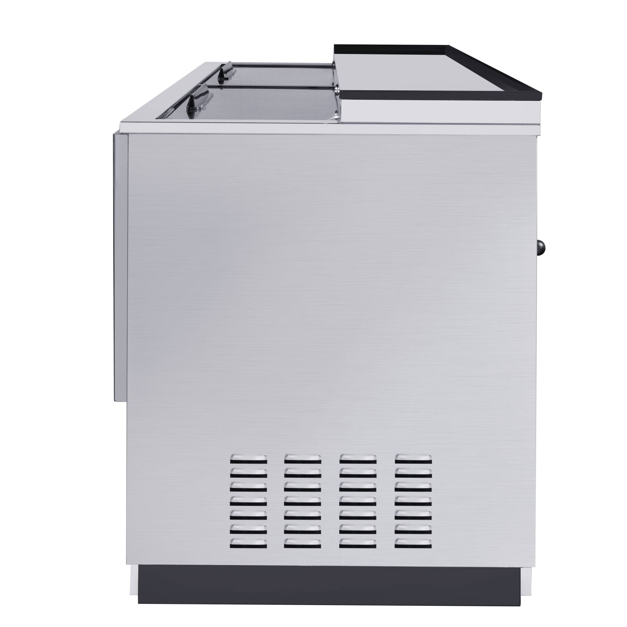 Alt View 4. Koolmore - 65 in. Commercial Bottle Cooler in Stainless-Steel with Built-In Opener, ETL Listed, 19 cu. ft. (KM-BOC65-SS) - Stainless steel.