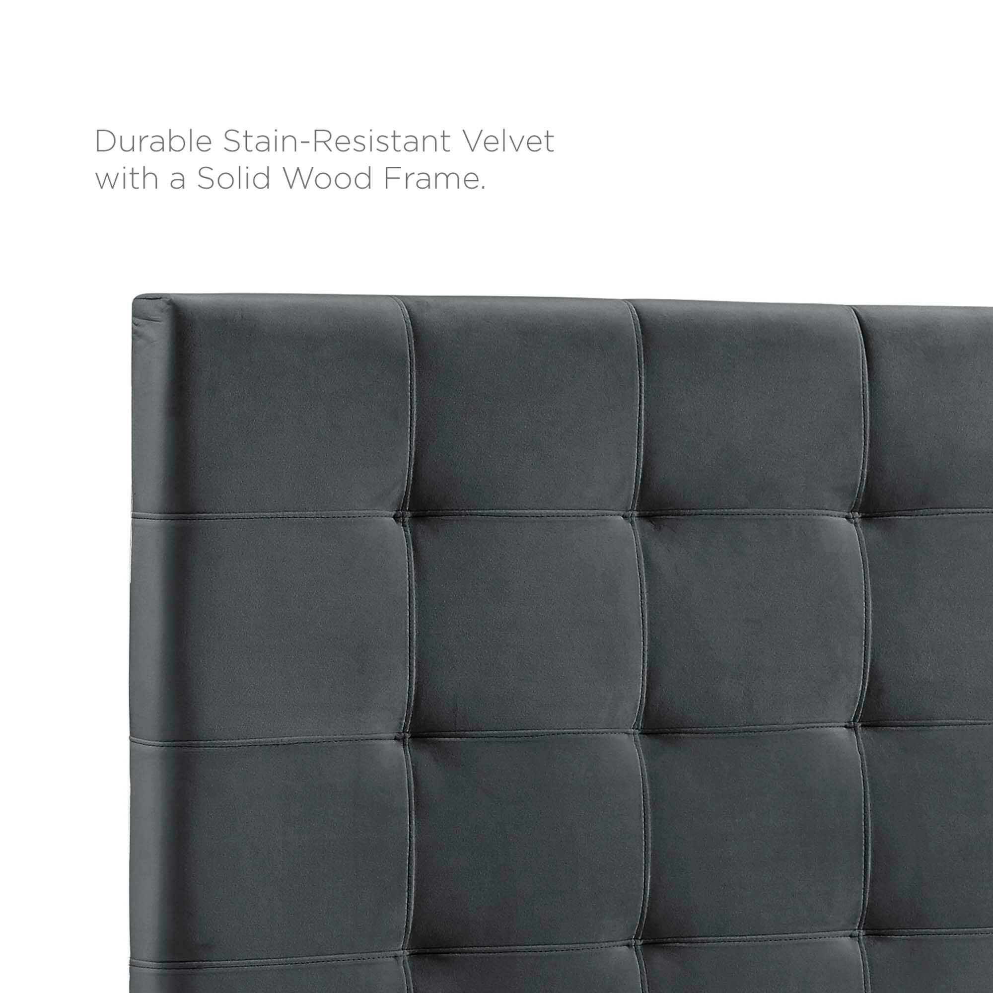 Durable Stain-Resistant Velvet with a Solid Wood Frame.