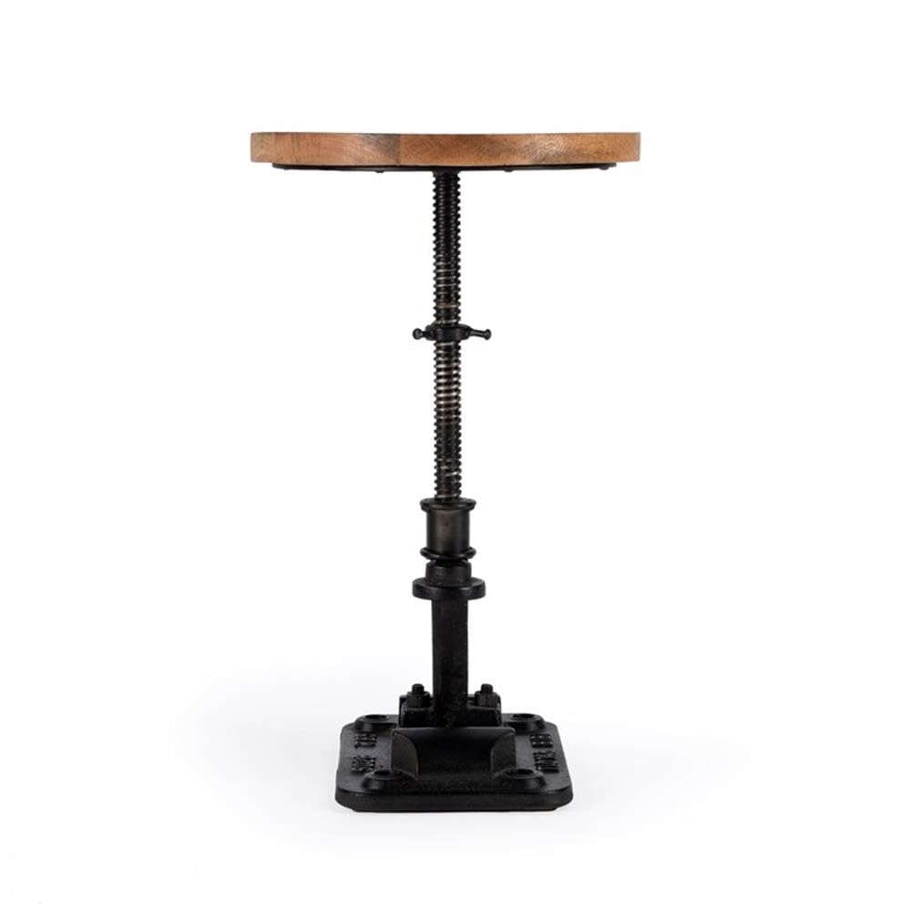 Back. Butler Specialty - Ellis Adjustable Pedestal Side table - Multi-Color.
