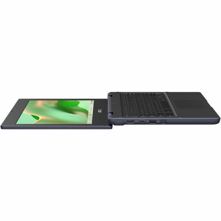 Alt View 1. ASUS - Asus Chromebook CR11 CR1104CTA-YZ42 11.6" Rugged Clamshell Chromebook - HD - Intel N-Series N150 - 4 GB - 32 GB Flash - Mineral Grey.