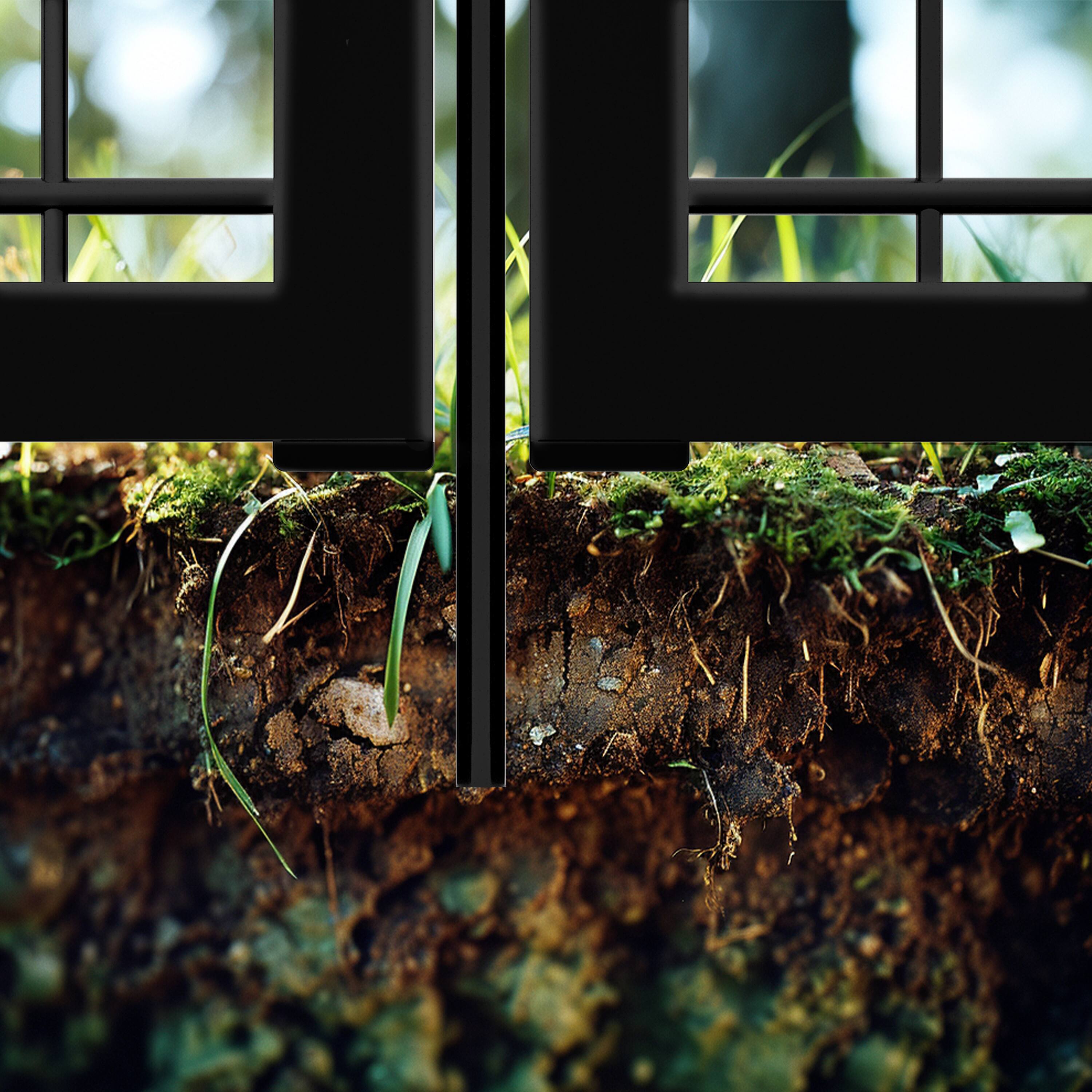 Left. Dexmalle - Dexmalle-39"H Dog Fence,16 Panels Heavy Duty Metal Playpen with door-Outdoor.