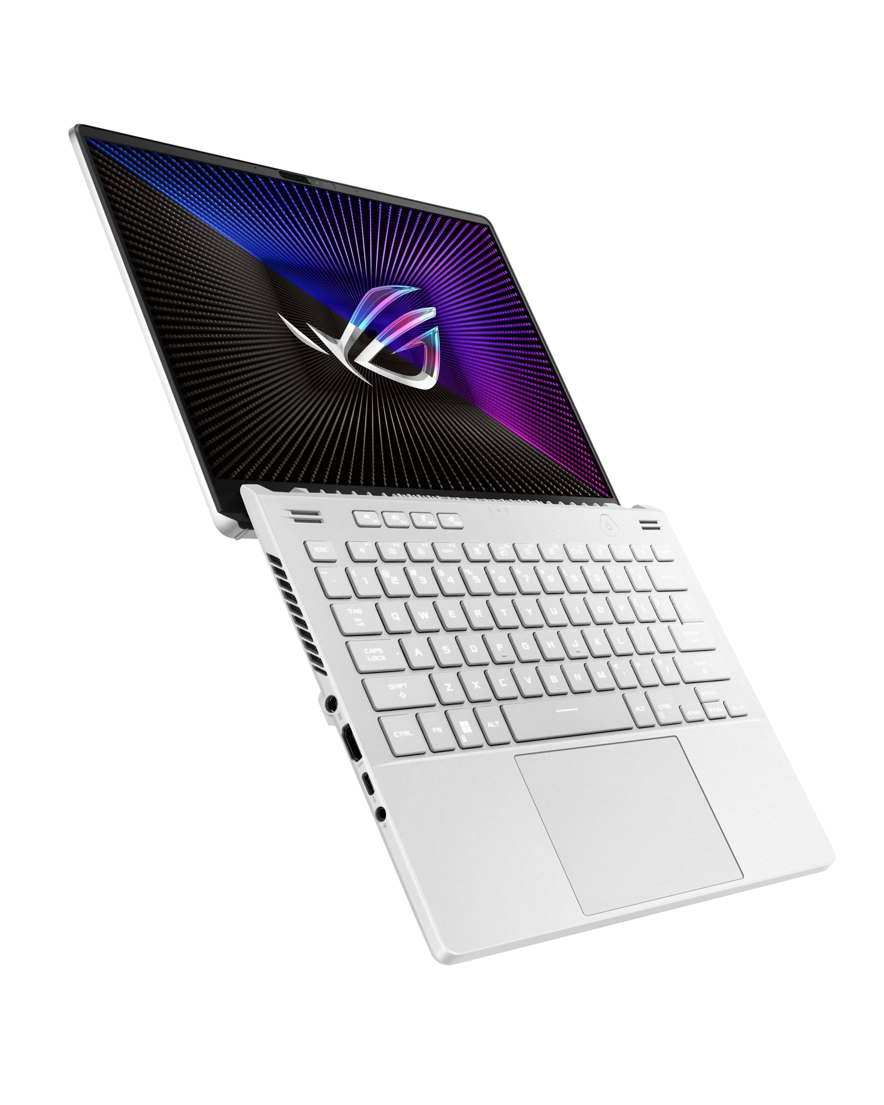 Alt View 10. ASUS - ROG Zephyrus 14" 165Hz Gaming Laptop QHD - AMD Ryzen 9 7940HS with 16GB Memory - NVIDIA GeForce RTX 4080 - 1TB SSD - White.