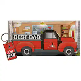 Fan Creations - Cleveland Browns 6'' x 12'' Best Dad Truck Sign & Key Chain Bundle - Multicolor