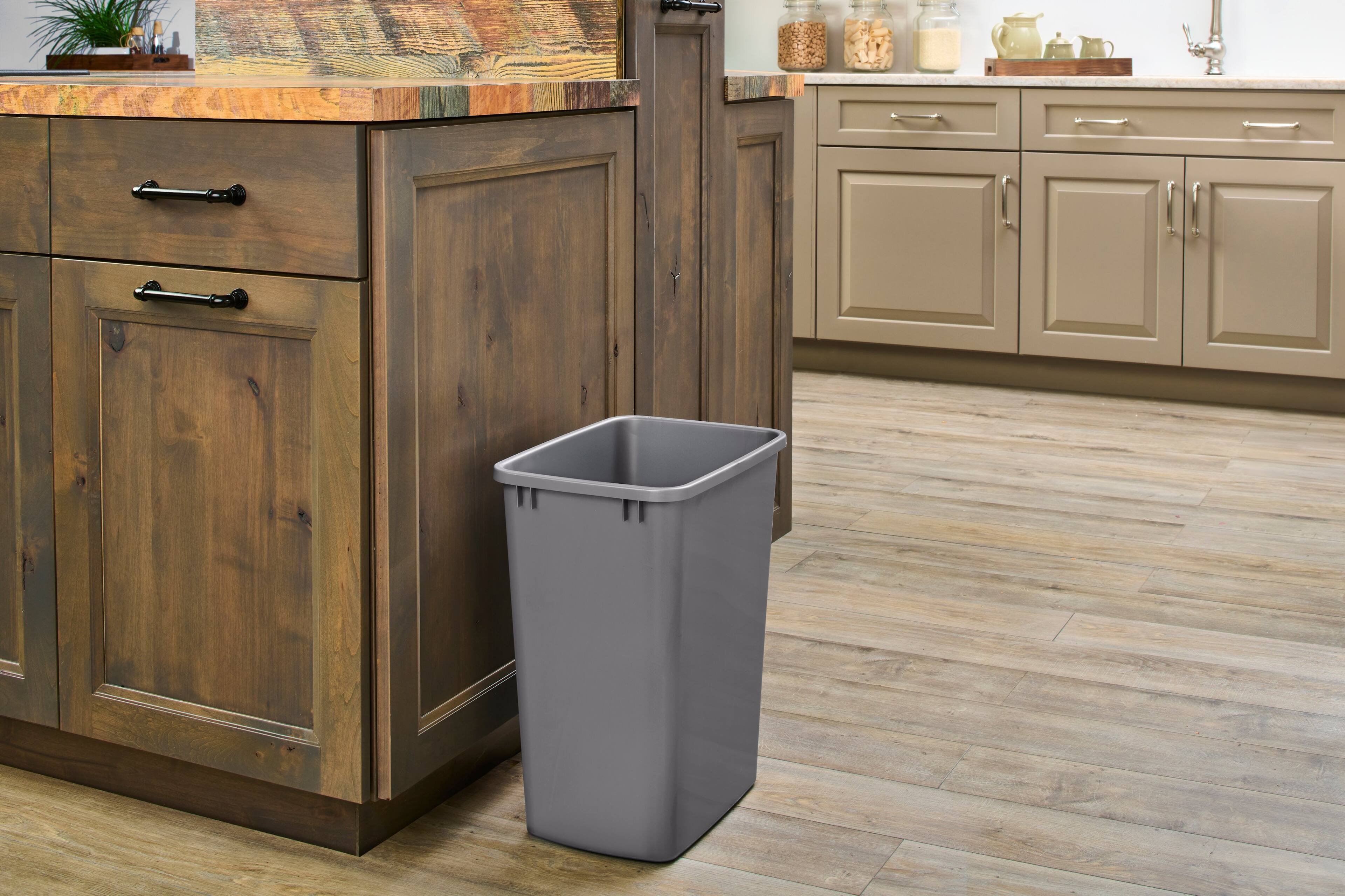 Alt View 7. Rev-A-Shelf - Rev-A-Shelf Polymer Replacement 35 qt. Trash Bin, Silver, 2 Pack, RV-35-17-2 - Silver.