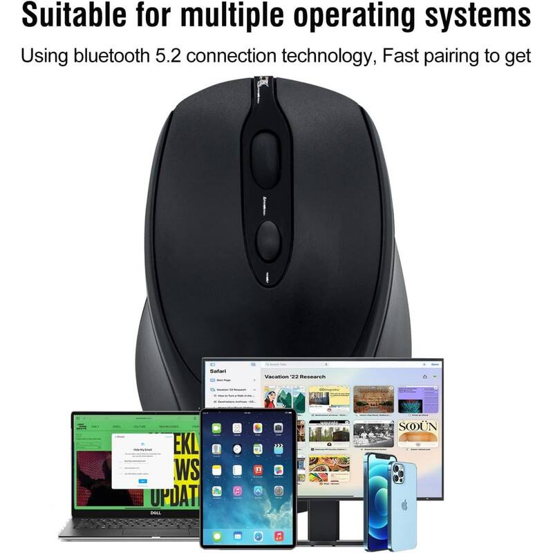 Suitable for multiple operating systems  
Using bluetooth 5.2 connection technology, Fast pairing to get