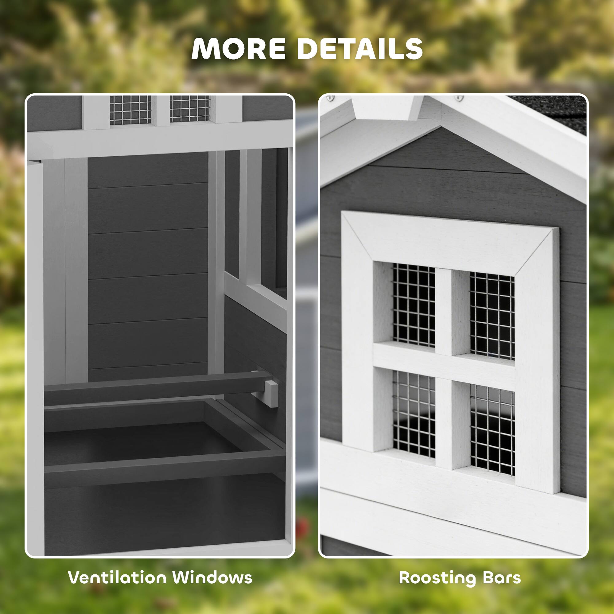 MORE DETAILS

Ventilation Windows

Roosting Bars