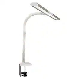 OttLite - Extra Wide Area LED Clamp Lamp - Silver