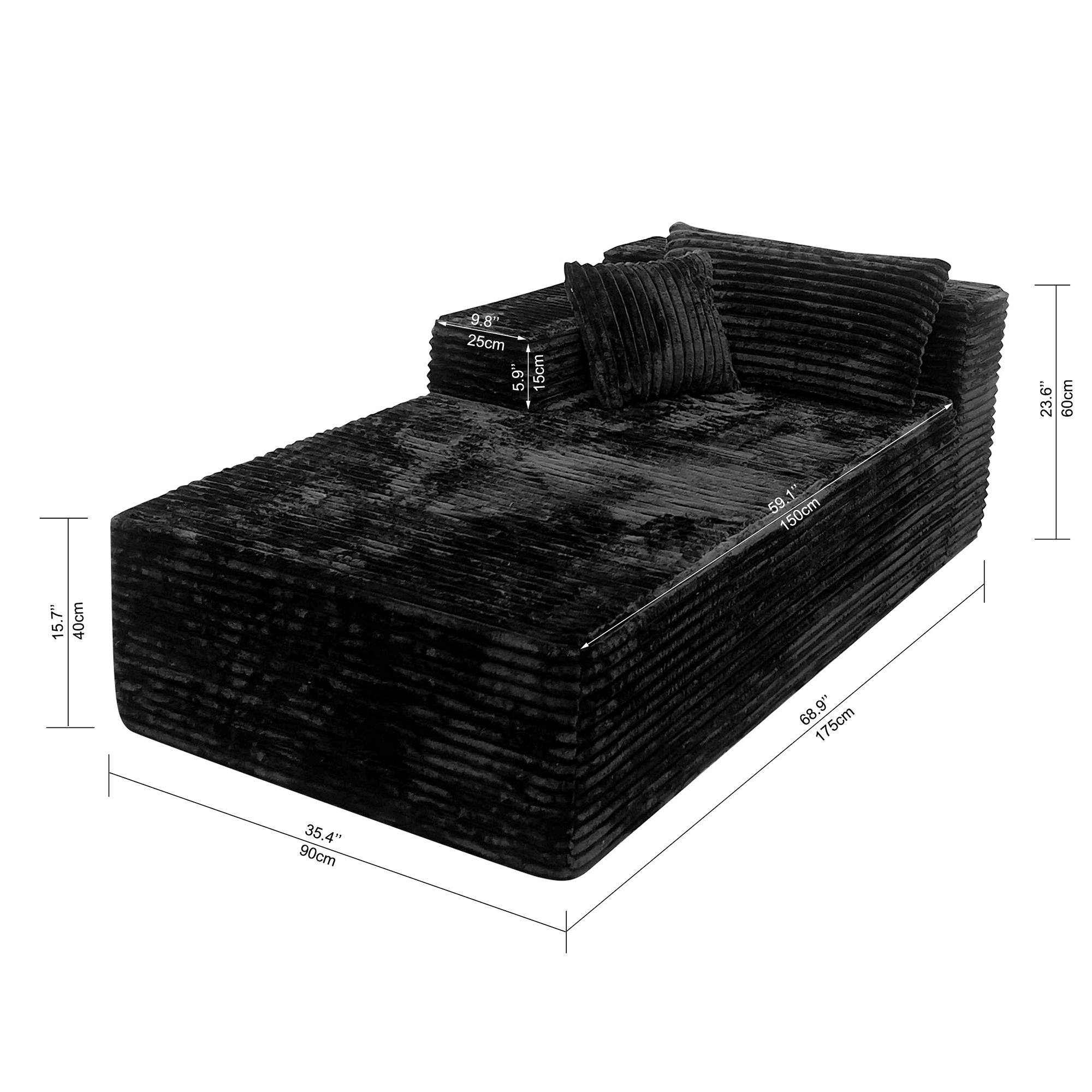 B.B  
25cm 5.9"  
5 15cm 23.6"  
60cm 1 59 150cm 15.7"  
40cm 9g"  
68 175cm 35.4"  
90cm