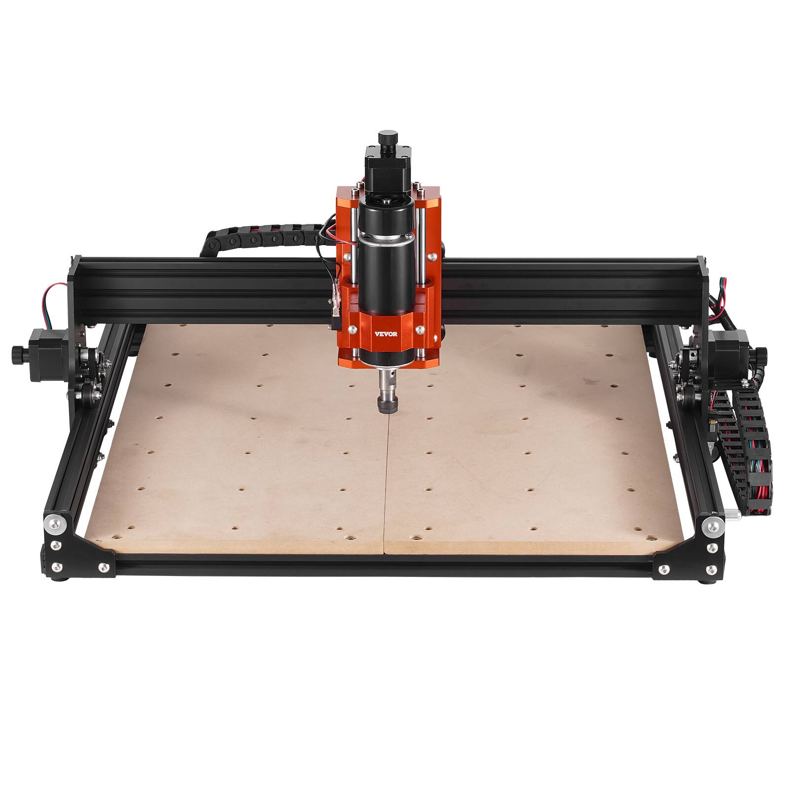 Alt View 5. VEVOR - CNC Router Machine, 300W, 3 Axis GRBL Control Wood Engraving Carving Milling Machine Kit - Black,Orange.
