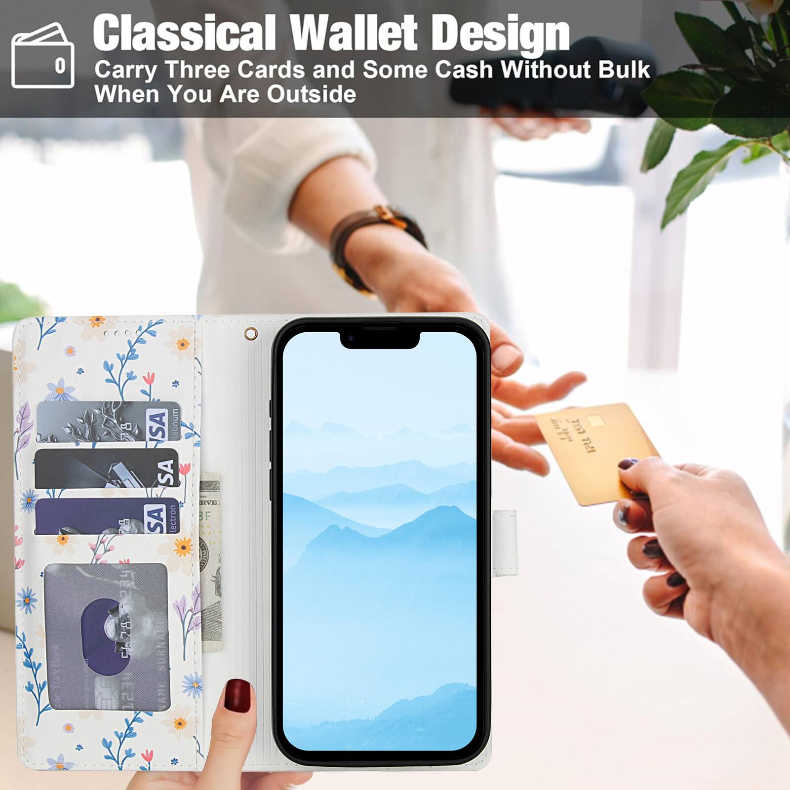 Classical Wallet Design  
Carry Three Cards and Some Cash Without Bulk When You Are Outside