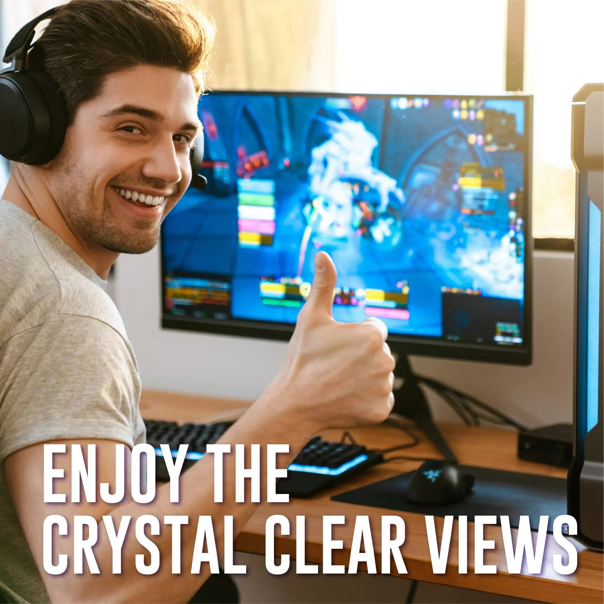 ENJOY THE CRYSTAL CLEAR VIEWS