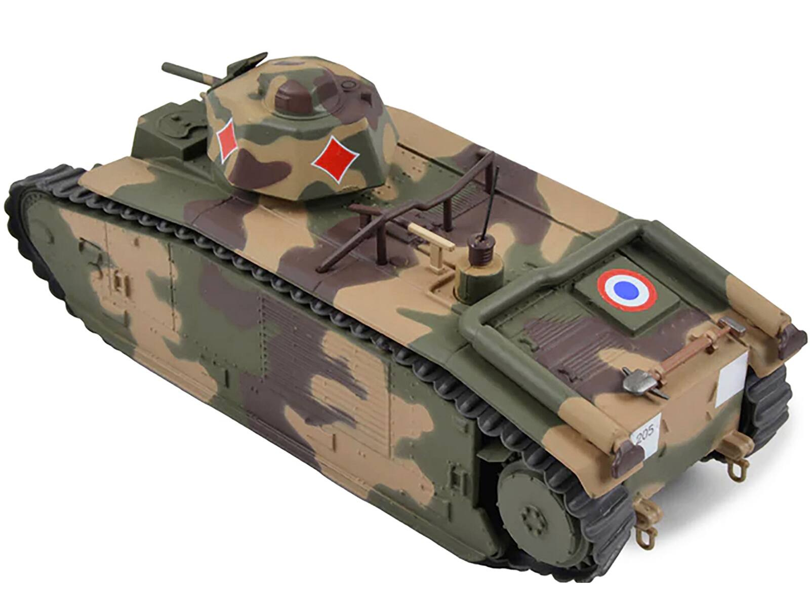 Back. AFV's of WWII - French Char B-1 Heavy Tank "Indochine" "France 3e Compagnie 15e Batallion France 1940" 1/43 - Multi.