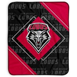 Pegasus - New Mexico Lobos 50" x 60" Diamond Logo Fleece Blanket - Multicolor