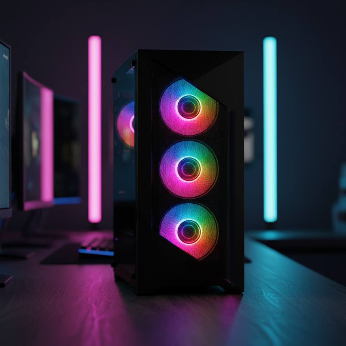 Alt View 7. YEYIAN - YEYIAN Gaming Edge. Intel i5 14400F, RTX 5060 Ti, 1 TB NVMe, 32GB DDR5, 650W GOLD, Windows 11 Home - YPI-ED44F0C-56T1U.