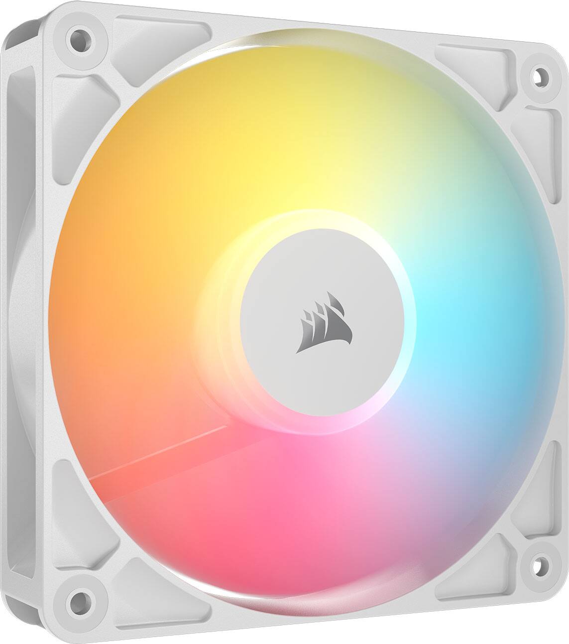 Alt View 8. CORSAIR - RS120-R ARGB 120mm PWM Fans (3-pack) - White.