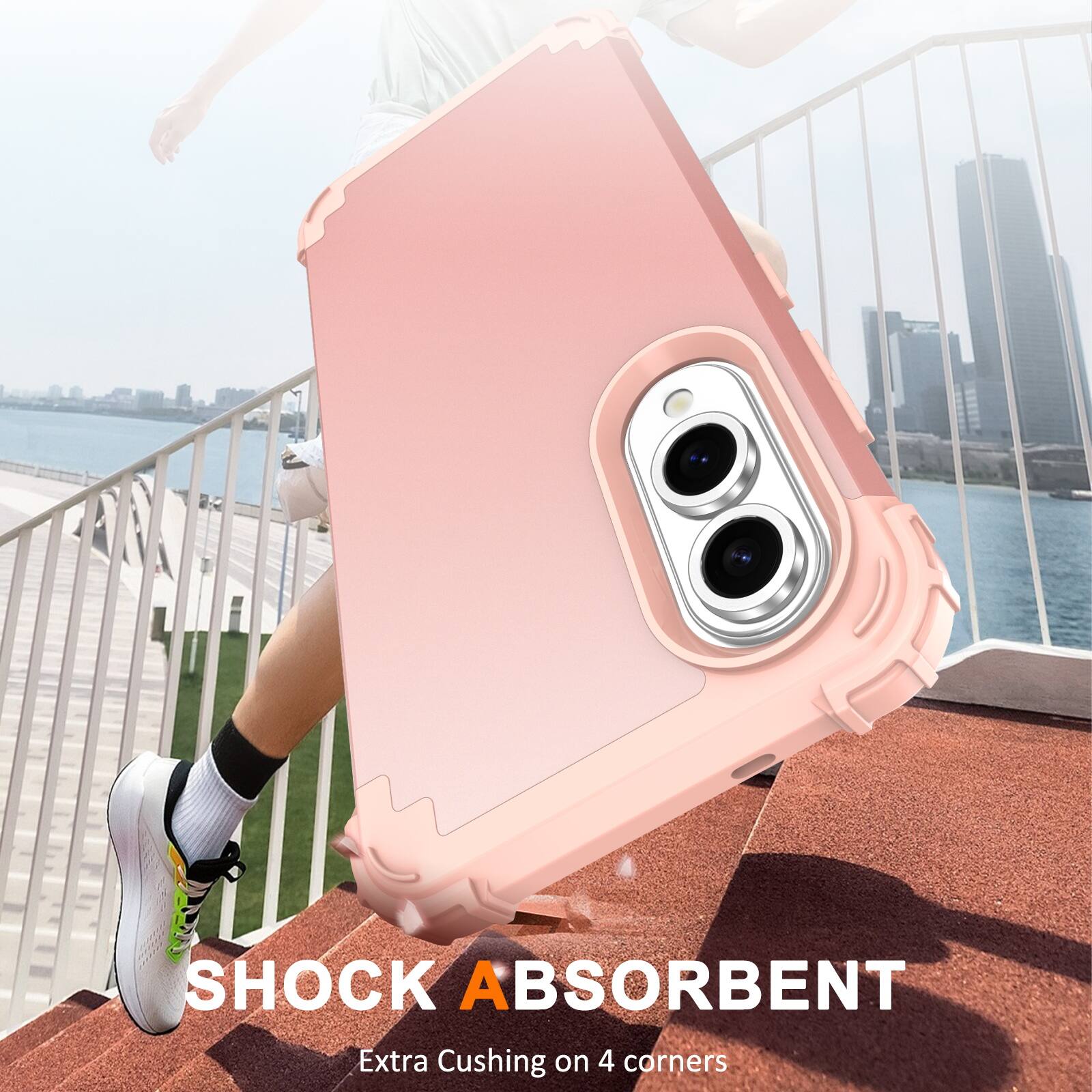 SHOCK ABSORBENT  
Extra Cushing on 4 corners