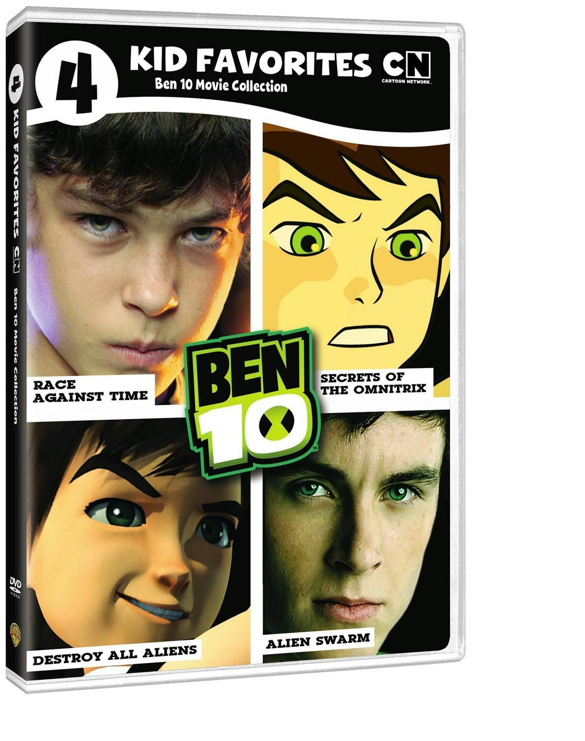 Angle. 4 Kid Favorites: Cartoon Network Classic Ben 10 Movies [DVD].