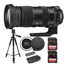 Sigma - 60-600mm f/4.5-6.3 DG OS HSM Sports Lens for Nikon Bundle