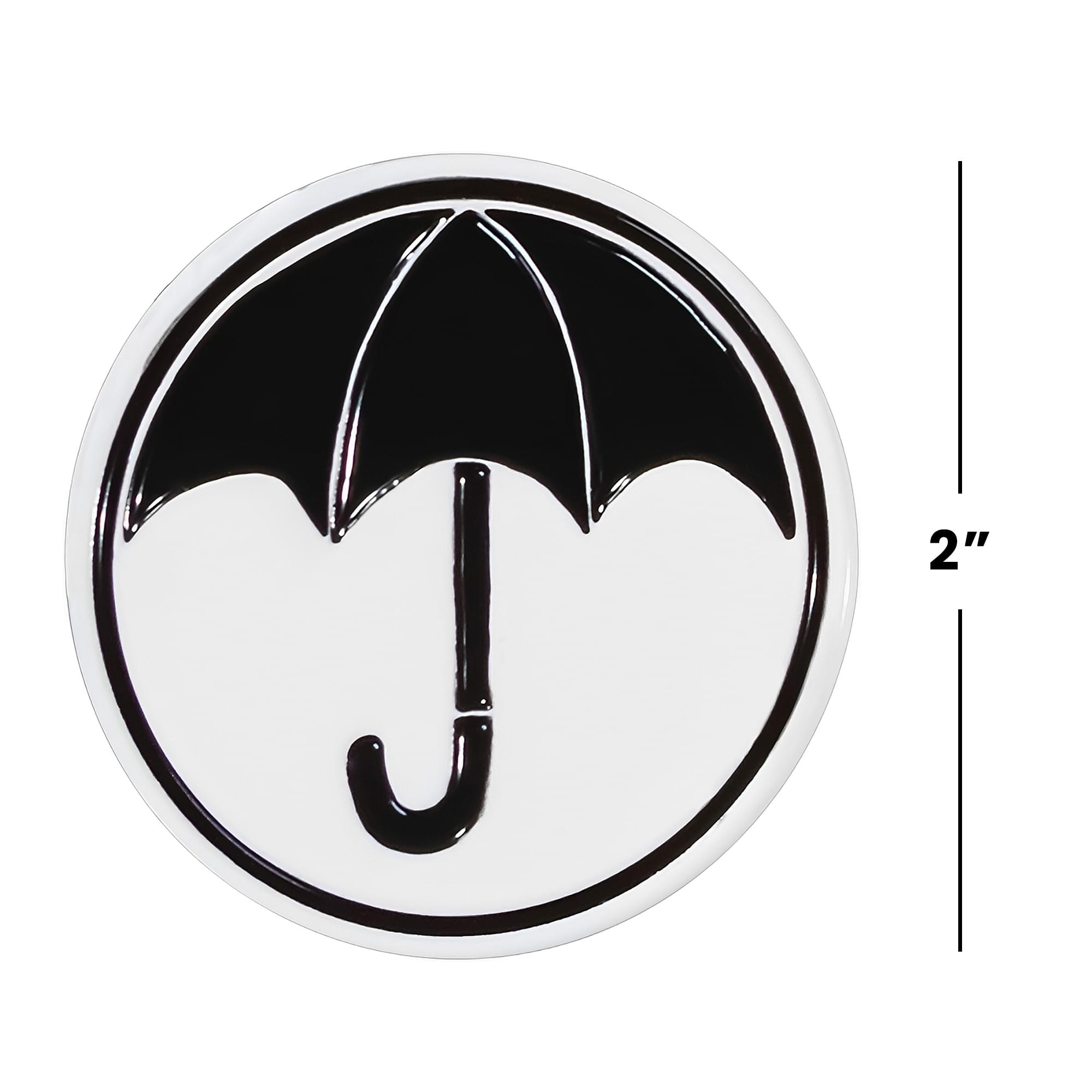 Alt View 2. Dark Horse Comics - Umbrella Academy Umbrella Logo 1.75 Inch Enamel Magnet - Black.