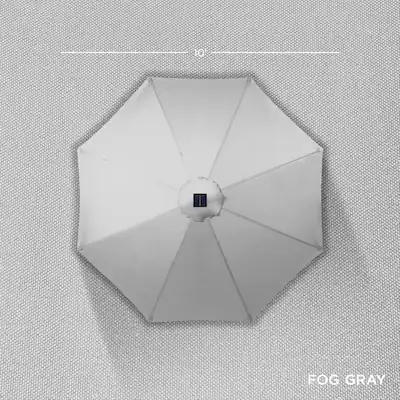 best choice products 10ft solar led lighted patio umbrella Offset Hanging Outdoor Market w/ Adjustable Tilt allowing you to easily open and close the umbrella Polytrends 10 Ft. Solar Power