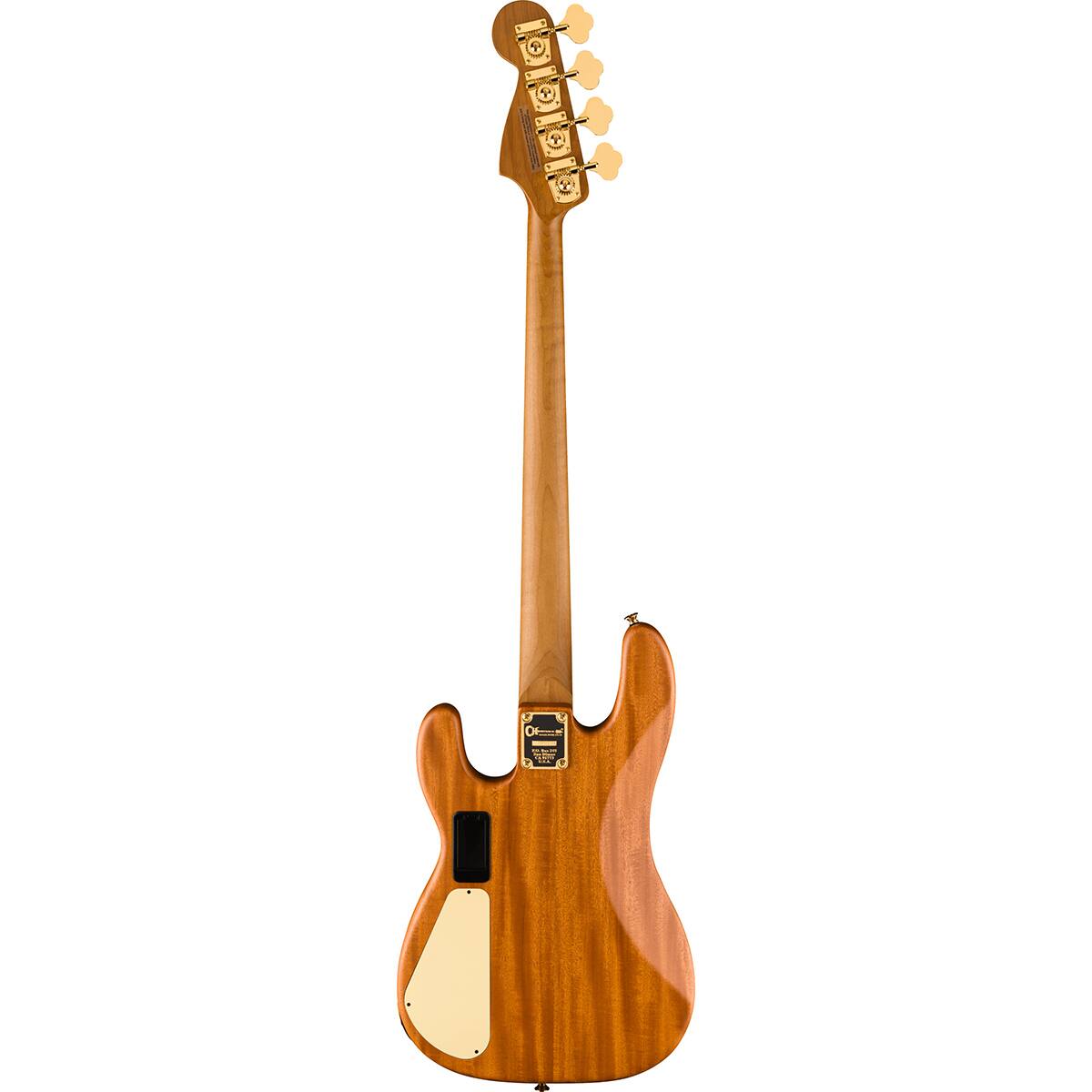 Alt View 1. Charvel - Charvel Pro-Mod Series San Dimas PJ IV MAH Electric Bass Guitar, Natural Mahogany.