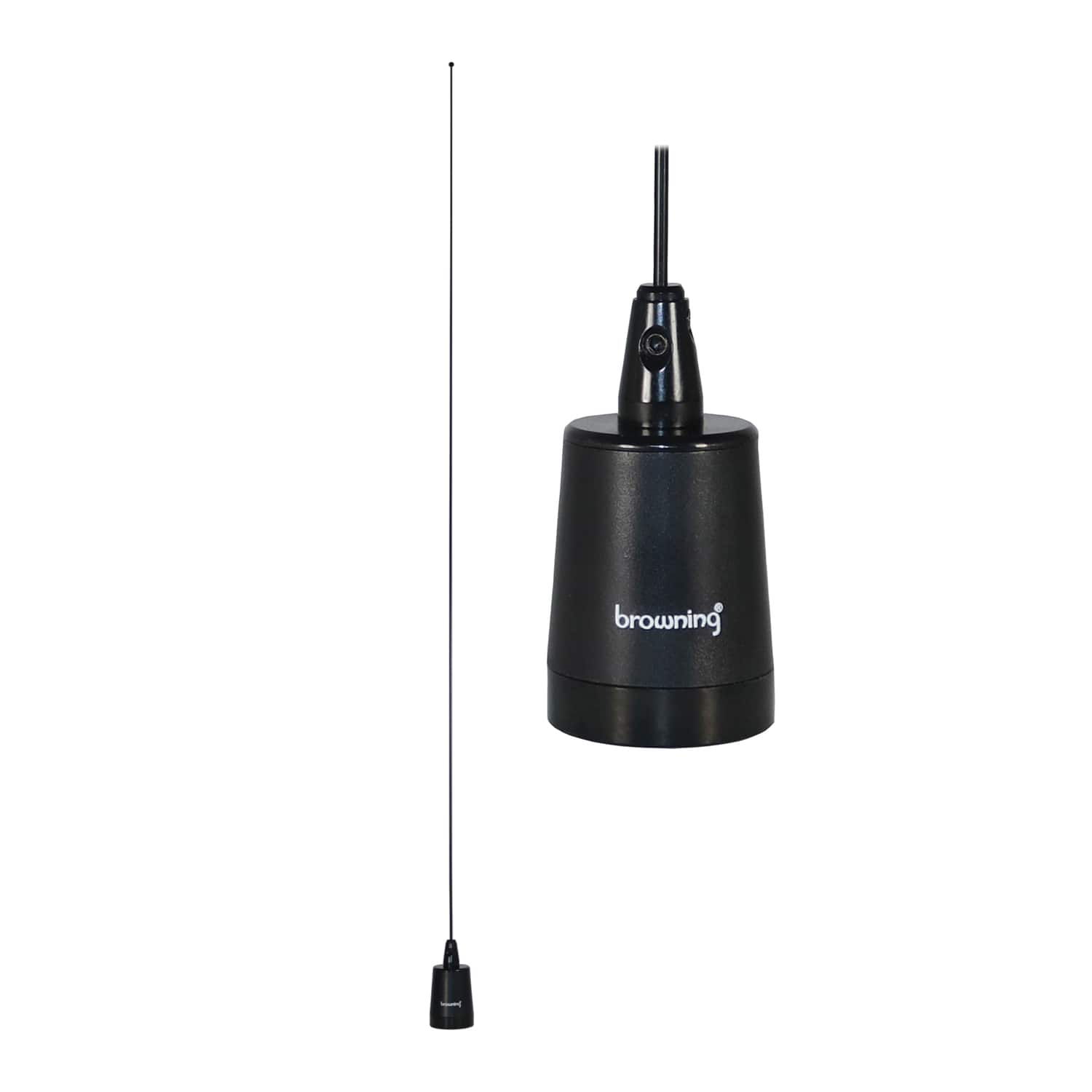 Browning - BR-158-B 200-Watt Pretuned Wide-Band 144 MHz to 174 MHz 2.4-dBd-Gain VHF Antenna with NMO Mounting - Black