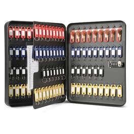 Carl - Combination Key Cabinet - Combination Lock, Pre-drilled Mounting Hole - Black - 1 Each