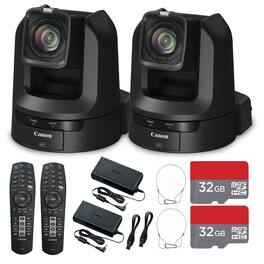 Canon - CR-N300 4K NDI PTZ Camera with 20x Optical Zoom (Satin Black) (5157C001) + 32GB Card