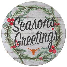 Jardine - Texas Longhorns 20'' x 20'' Season's Greetings Circle - White
