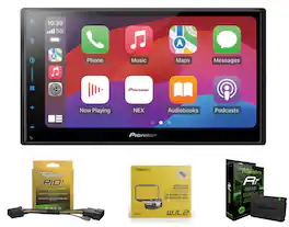 Pioneer - DMH-W3050NEX Digital Receiver Backup Camera + ADSMRR + KITWJL2 for 2019+ Jeep Wrangler and 2020+ Gladiator - Black