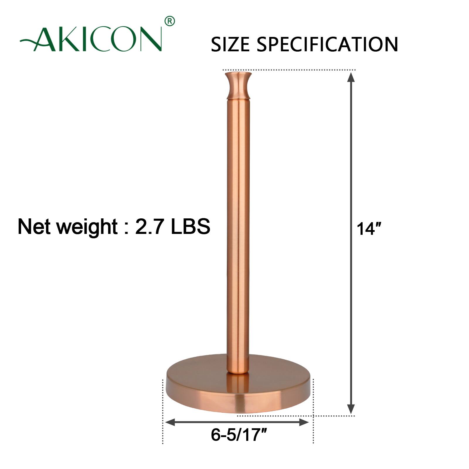 AKICON SIZE SPECIFICATION  
Net weight: 2.7 LBS  
14"  
6-5/17"