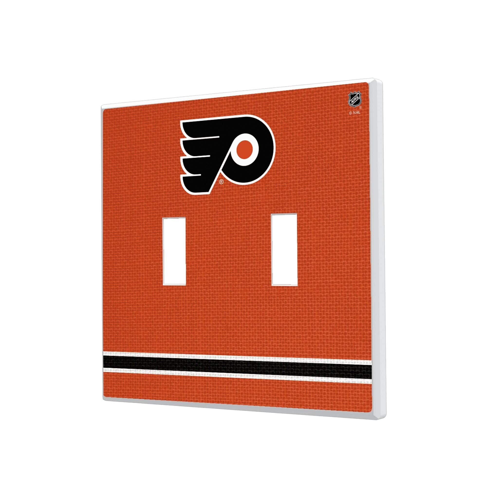 Keyscaper - Philadelphia Flyers Double Toggle Lightswitch Plate - Multicolor