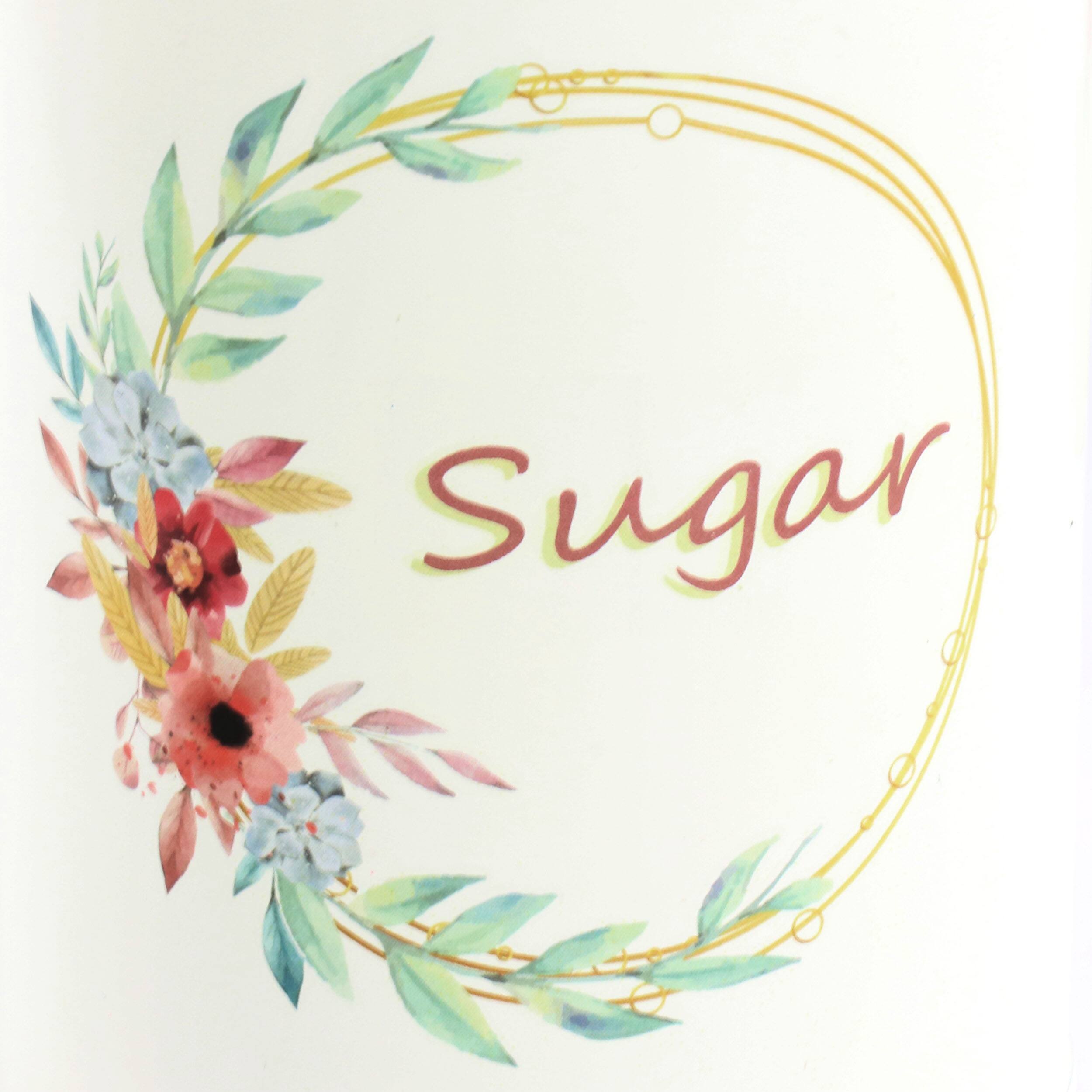 Back. MegaChef - MegaChef 4 Piece Bamboo Lid Iron Canister Set With Bread Box in White - White.