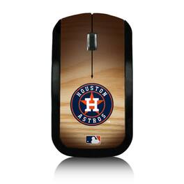 Keyscaper - Houston Astros Wood Print Wireless USB Mouse - Wireless - Multicolor