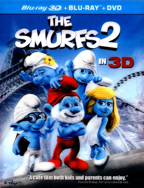  The Smurfs 2 in 3D [3 Discs] [Includes Digital Copy] [3D] [Blu-ray/DVD] [Blu-ray/Blu-ray 3D/DVD] [2013]
